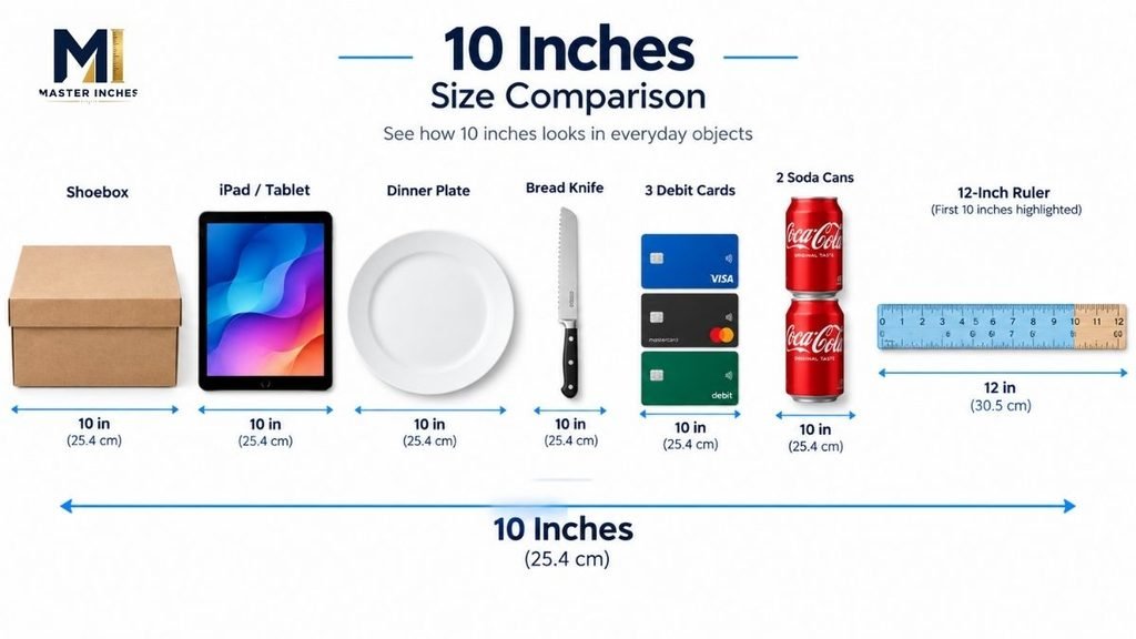 10 inches comparison