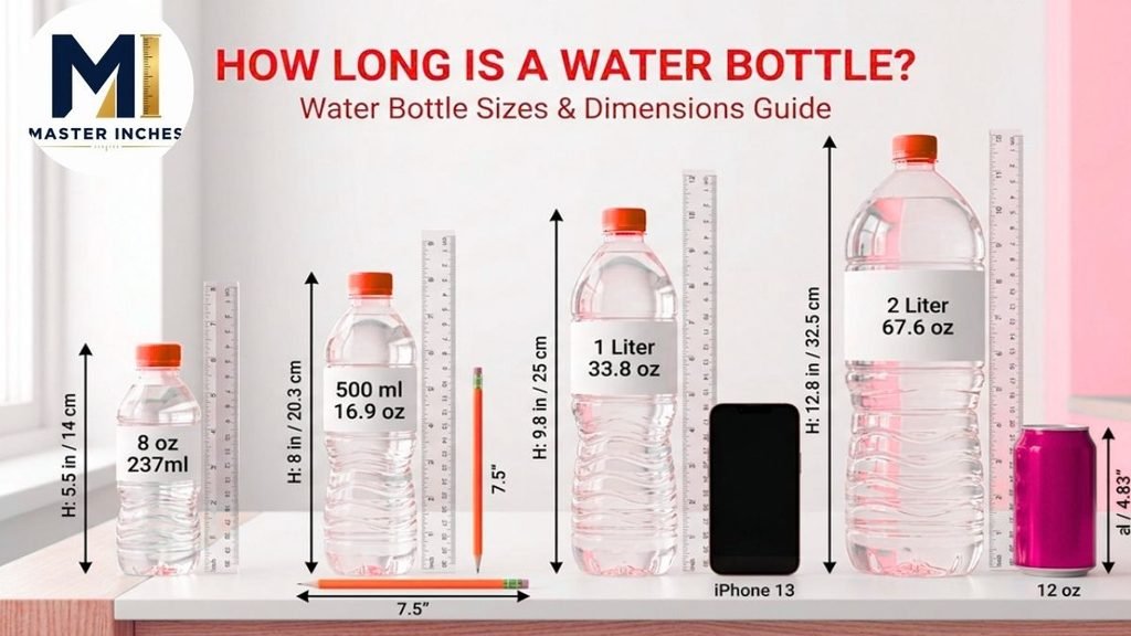 how tall is a water bottle