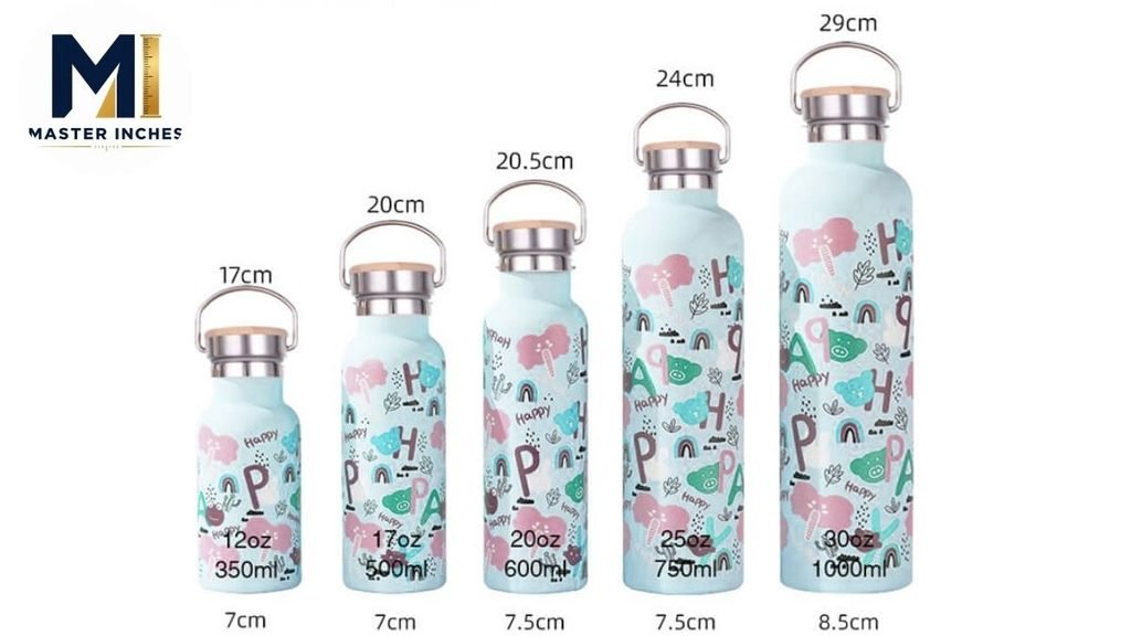 standard water bottle size