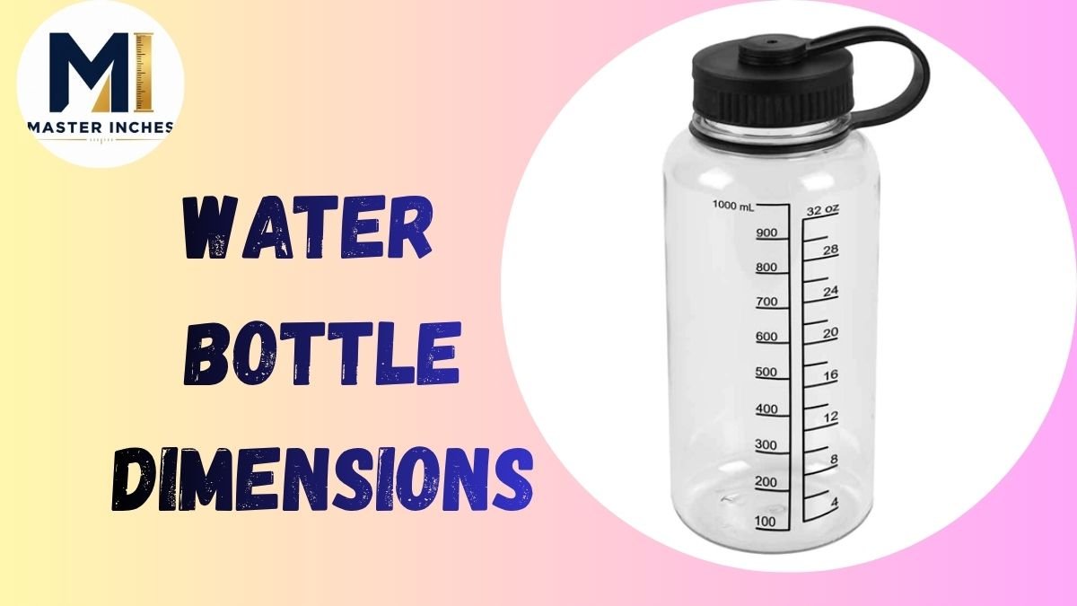 water bottle dimensions
