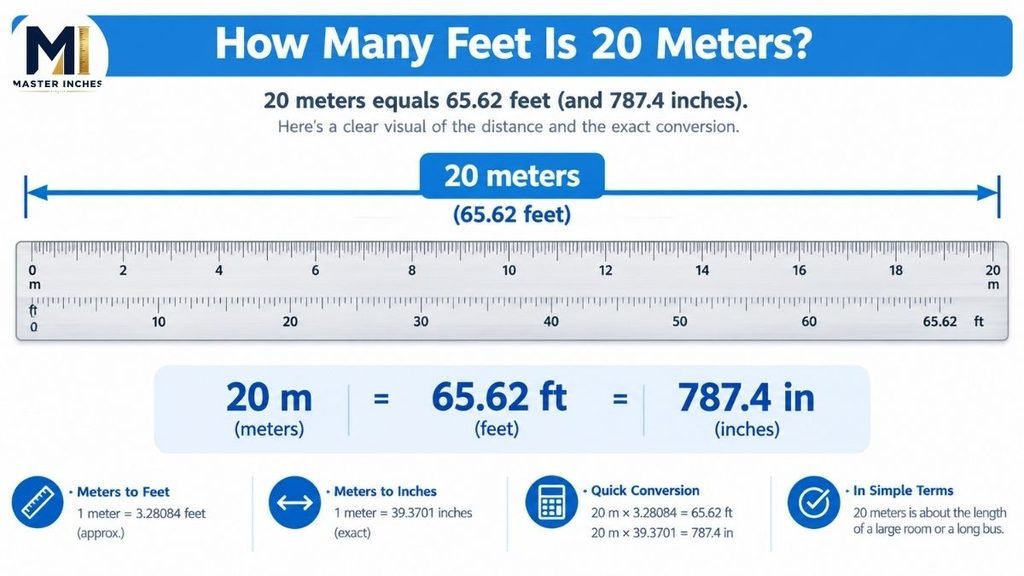 How Many Feet Is 20 Meters